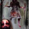 Hanging Female Victim Puppetina halloween haunted house prop