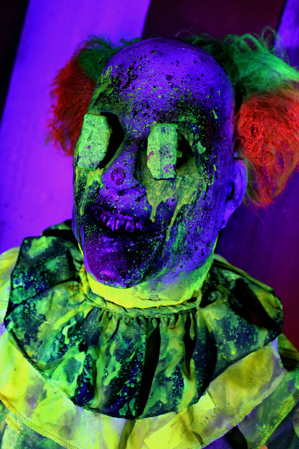 3D UV Halloween Prop Scary Evil clown 1