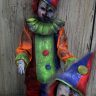 New 2018 36″ Halloween haunted house prop Evil clown doll Two face
