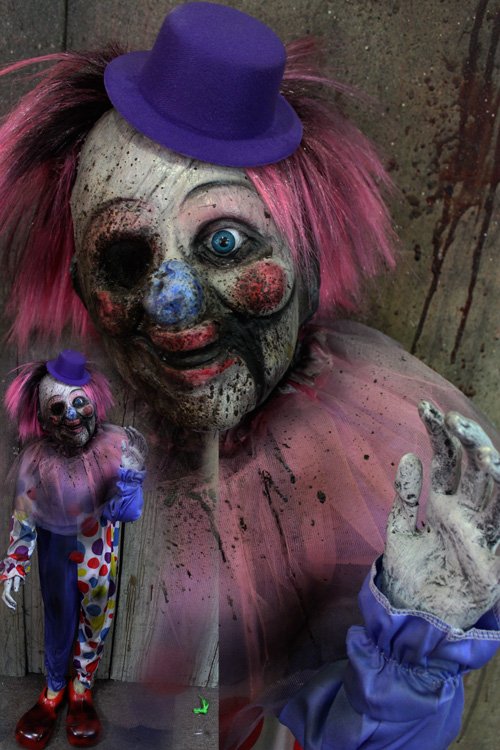 New 2019 Halloween Prop Cracked clown