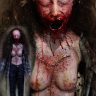 New 2017 Dead Body Halloween prop Stitched Victim Vicky