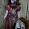 New 36 Halloween haunted house prop scary doll two face