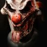 Tongues clown white mask Haunted House Actor Halloween Mask