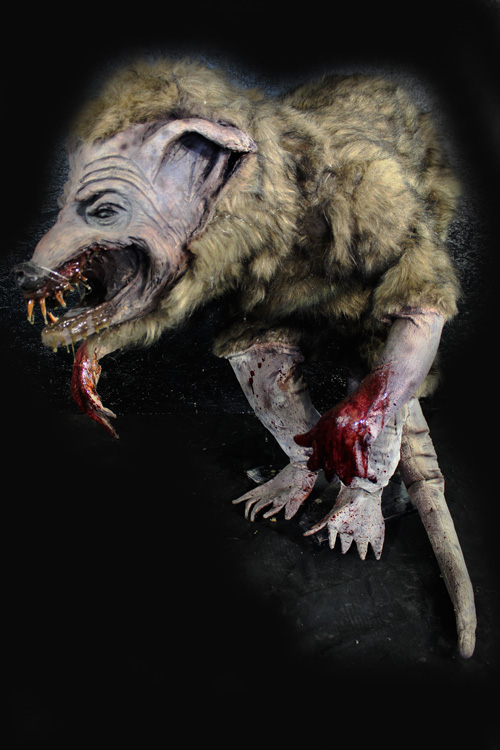 New 2021  Mutant Savage Sewer Rat Halloween prop