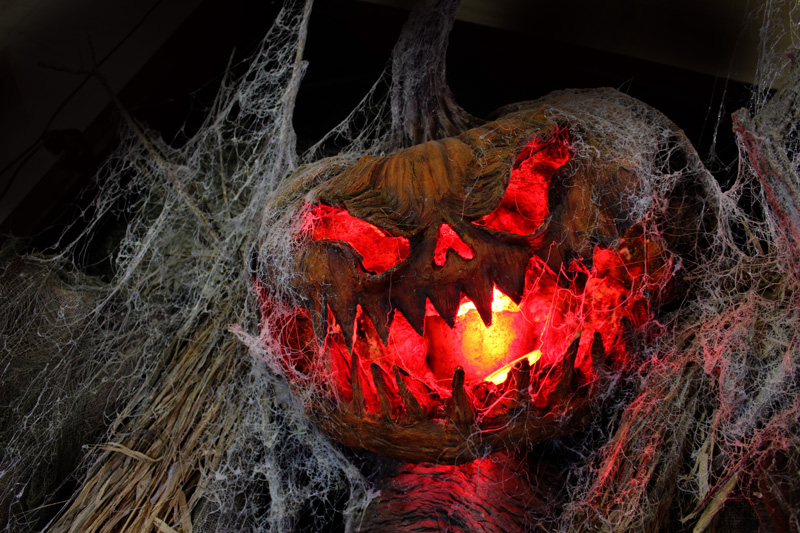 Grand 7 Foot Scarecrow Prop with LED