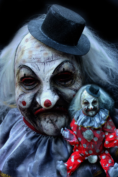 New 2022  Whitey clown Doll Halloween prop
